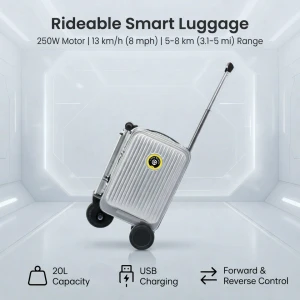Electric Rideable Suitcase — Smart Luggage, Generic