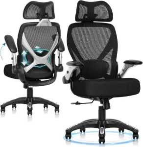 Ergonomic Office Chair with Adjustable Lumbar Support and 5D Arms — Smart Chairs, GABRYLLY
