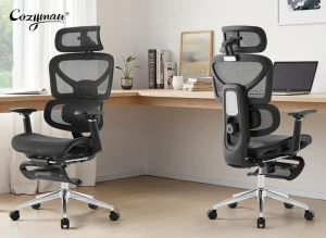 Ergonomic Office Chair with Footrest — Smart Chairs, Cozyman