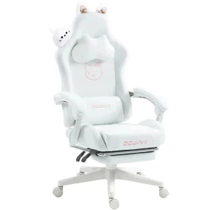 Gaming Chair with Cat Ears and Massage Lumbar Support — Smart Chairs, Dowinx