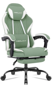 Gaming Chair with Footrest, Adjustable Headrest, Massage Lumbar Support, and Reclining Function — Smart Chairs, Misolant