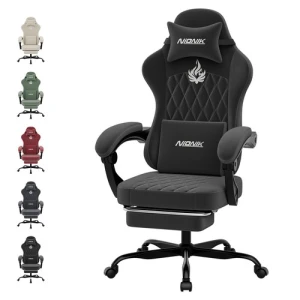 Gaming Chair with Massage, Ergonomic Design, Footrest, Headrest, and Lumbar Support — Smart Chairs, NIONIK