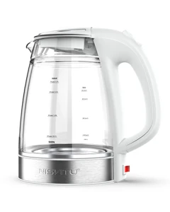 Glass & Stainless Steel Cordless Electric Kettle — Electric Kettle, NISVITU