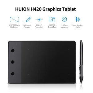 Graphics Drawing Tablet Signature Pad with Digital Stylus and Express Keys — Drawing Tablet, Huion