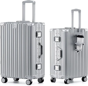 Hard Shell Carry On Luggage with Aluminum Frame — Smart Luggage, HotWay
