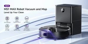 Robot Vacuum and Mop Combo with Self-Emptying Station — Robot Vacuum, MONSGA