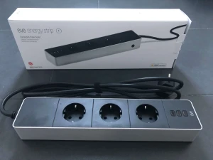 Smart Triple Outlet Strip with Power Meter — Smart Plug, EVE