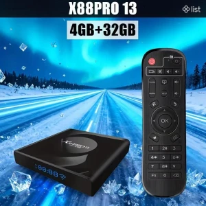 TV Box with Backlit Mini Wireless Keyboard — Smart TV, ADDCOLOR