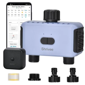 Water Timer for Garden Hose, Smart Sprinkler Controller — Irrigation System, Shrivee