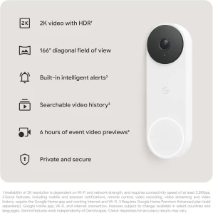 Wired Doorbell — Video Doorbell, Google