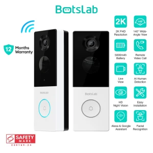 Wireless Doorbell Camera with Solar Panel — Video Doorbell, BOTSLAB