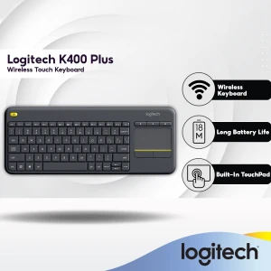 Wireless Touch TV Keyboard with Easy Media Control and Built-in Touchpad — Bluetooth Keyboard, Logitech