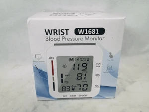 Wrist Blood Pressure Monitor with Large LCD Display, Adjustable Cuff, Automatic Memory, and Carrying Case — Blood Pressure Monitor, MMIZOO