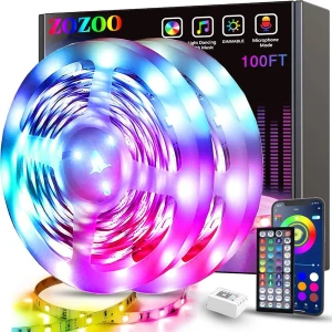 100ft LED Lights for Bedroom (2 Rolls of 50ft) — LED Strip Lights, ZOZOO
