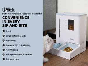 Automatic Feeder and Waterer 2-in-1 Set — Automatic Pet Feeder, iPettie