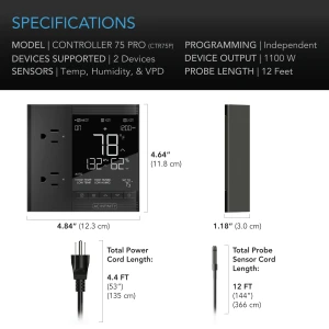 Controller 75 Pro — Smart Thermostat, AC Infinity