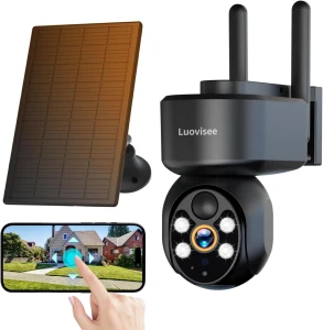 Dual Lens Solar Security Camera 2-Pack — Security Camera, Luovisee