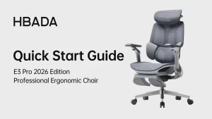 E3 Pro 2026 Edition Ergonomic Office Chair, Mesh Desk Chair with 3-Zone Floating Lumbar Support, Upgraded 4D Headrest,... — Smart Chairs, Hbada