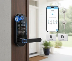 Fingerprint Smart Lock with Handle & Keypad — Smart Lock, samtechT