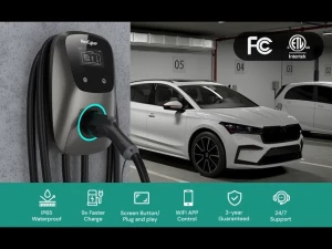 Level 2 EV Charger with WiFi & Plug-Play, 48A — EV Charger, NexCyber