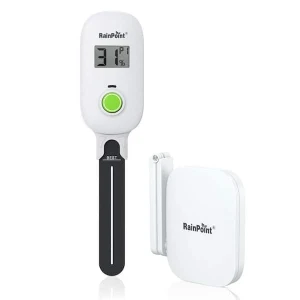 Light-Driven Thermo-Hygrometer & Smart Digital Wireless Soil Moisture Meter Kit — Soil Moisture Sensor, RainPoint
