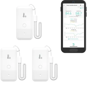 LoRa Wireless Fridge Temperature Sensor 3-Pack — Smart Thermometer, YoLink