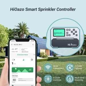 Outdoor Smart Sprinkler Controller with Protector — Irrigation System, HiOazo
