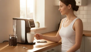 Single Serve Coffee Maker with Built-in Grinder — Coffee Maker, Horavie