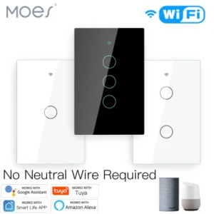 Smart Ceiling Fan Light Wall Switch — Smart Switch, MOES