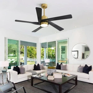 Smart Ceiling Fan with Lights and 3 Downrods — Smart Fan, WINGBO