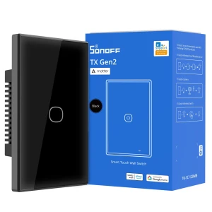 Smart Wall Touch Switch, 3 Channels 120-Type Panel, 2.4GHz Wi-Fi, Neutral Required, Matter Compatible — Smart Switch, Sonoff