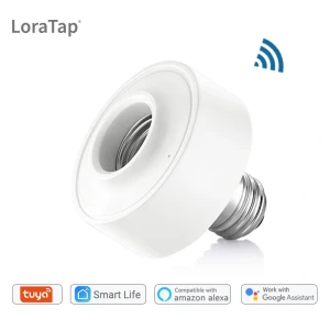 Smart Wi-Fi LED Light Bulb Socket Adapter E26 Lamp Holder with Timer — Smart Light Bulb, LoraTap