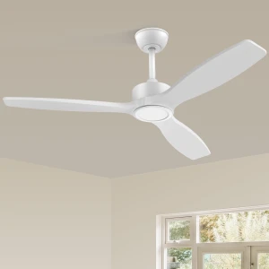 Smart Wood Flush Mount Ceiling Fan with Lights — Smart Fan, Hoenofly