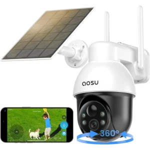 Solar Security Camera Wireless Outdoor System — Security Camera, AOSU