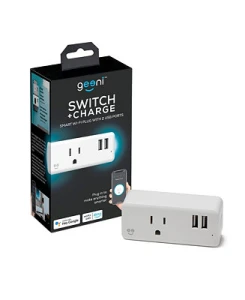 Switch + Charge Multi Port Smart Wi-Fi Plug with 2 USB Ports — Smart Plug, Geeni