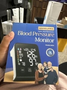 Upper Arm Blood Pressure Monitor with Wide-Range Cuff and Large Backlit Display — Blood Pressure Monitor, WAMELPRI
