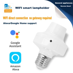 WiFi Light Bulb Socket Adapter E26 — Smart Light Bulb, QIACHIP