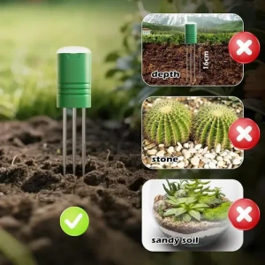 Wireless Soil Moisture Meter with LCD Receiver and 3-Probe Sensor — Soil Moisture Sensor, NexusLab