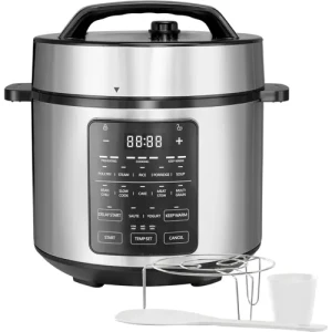 6QT Electric Pressure Cooker, 16-in-1 & Non-Stick Stainless Steel Multi Cooker — Multicooker, Simple Deluxe