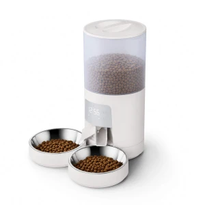 Automatic Cat Feeder, 4L WiFi Timed Cat Food Dispenser with APP Control, 10s Voice Recorder, Dual Power Supply, Indoor... — Automatic Pet Feeder, DUMOS