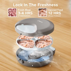 Automatic Wet Food Feeder with Four Meals Design — Automatic Pet Feeder, iPettie