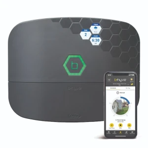 B-hyve XR Smart 8-Zone Indoor/Outdoor Sprinkler Controller with Rain and Freeze Sensor — Irrigation System, Orbit