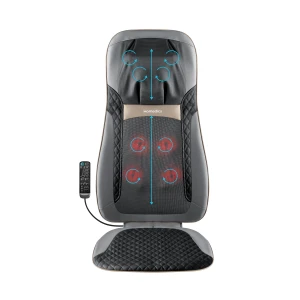 Back Massager with Heat, Shiatsu Elite II Heated Neck and Back Massage Cushion — Massage Chairs, Homedics