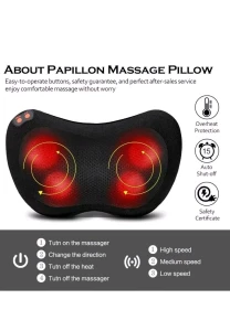 Back Massager with Heat, Shiatsu Neck Massager Pillow — Massage Chairs, Papillon