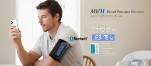 Bluetooth Blood Pressure Monitor- Wireless Upper Arm Cuff — Blood Pressure Monitor, MbH