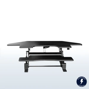 Corner Electric Height Adjustable Cubicle Standing Desk Converter — Standing Desk, VIVO
