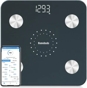 Digital Bathroom Scale for Body Weight and Fat — Smart Scale, HOMEBUDS