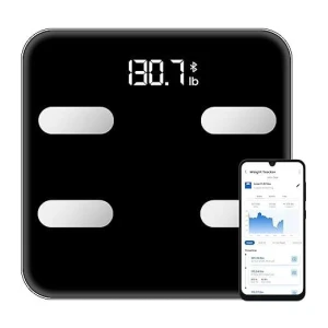 Digital Scale for Body Weight, Black BMI Scale with App Sync — Smart Scale, NEXTLEVEL FIT Store