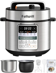 Dual-Pot Electric Pressure Cooker, 12-in-1 Multi Cooker with 6QT Stainless Steel & 5QT Ceramic Pot — Multicooker, Fullwill