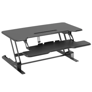 Electric Standing Desk Converter with 38" Tabletop — Standing Desk, Mount-It!